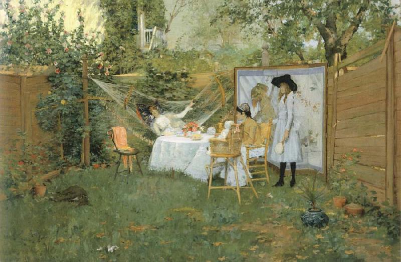 William Merritt Chase The Open-Air Breakfast